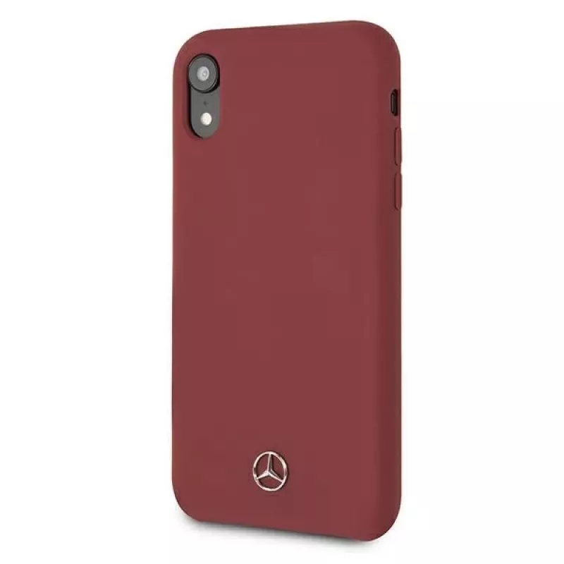 Mercedes-Benz Hard Cover Silicone for Apple iPhone XR Raudona MEHCI61SILRE