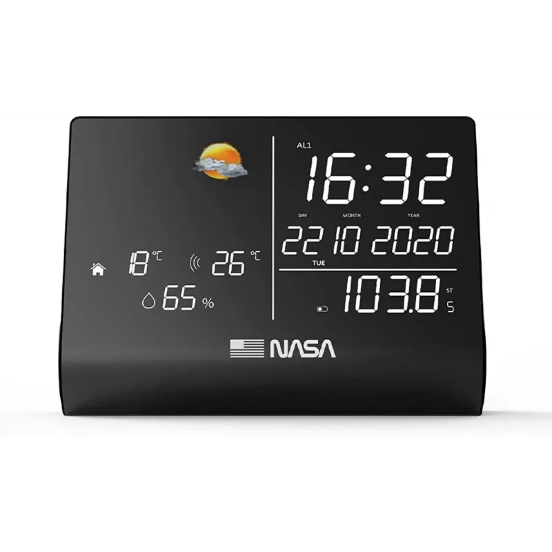 Nasa WSP1300 Juoda Weather Station/Speaker BT