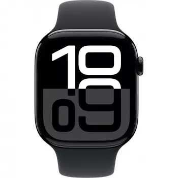 Apple Watch Series 10 aliuminio korpusas su GPS + Cellular 46 mm Diamond Juoda sportinė apyrankė juoda M/L