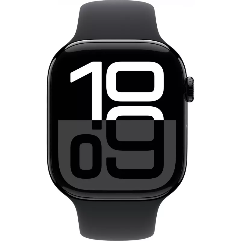 Apple Watch Series 10 aliuminio korpusas su GPS + Cellular 46 mm Diamond Juoda sportinė apyrankė juoda M/L