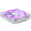 NZXT korpuso ventiliatorius F120 RGB 120 mm baltos spalvos, 4 kontaktų, 1800 RPM, 50,18 CFM, 18 šviesos diodų