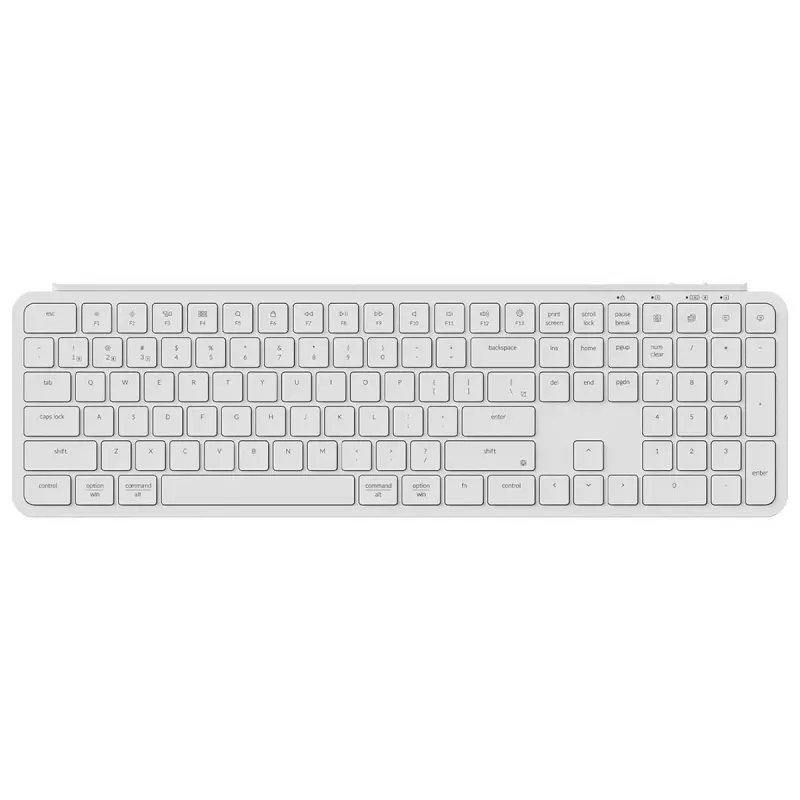 Keychron B6P-K8 Klaviatūra Pilno dydžio USB RF Belaidė Bluetooth Dramblio Kaulo Spalva