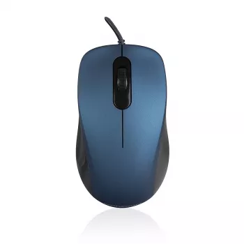 ModeCom MC-M10S - Pelė - Optinė - 3 mygtukai - Laidinė - USB - Mėlyna