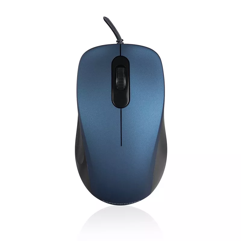 ModeCom MC-M10S - Pelė - Optinė - 3 mygtukai - Laidinė - USB - Mėlyna