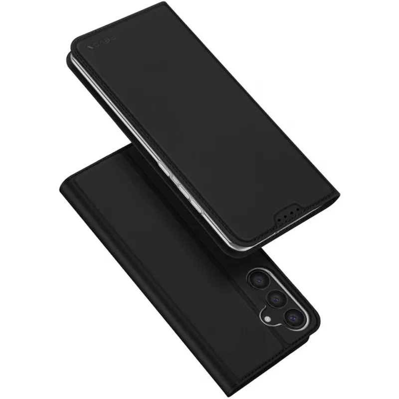 Nevox Vario Series - Samsung Galaxy S25 knyginis dėklas, juodas