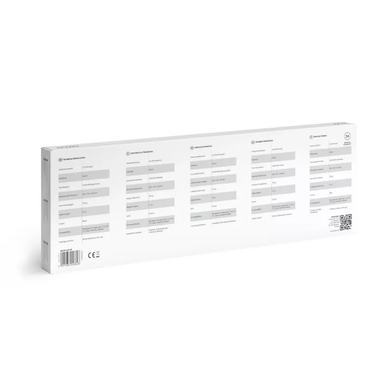 Savio KB-01 klaviatūra Namams/Biurui USB QWERTY US anglų Juoda