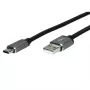 USB laidas ROLINE 11029029 USB 2.0 3 m USB A USB C juoda sidabrinė