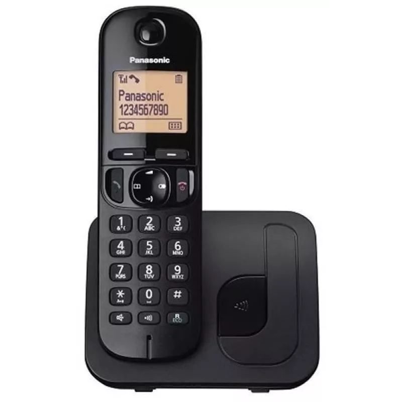 Panasonic KX-TGC 210 PDB DECT telefonas, juodas, skambintojo ID