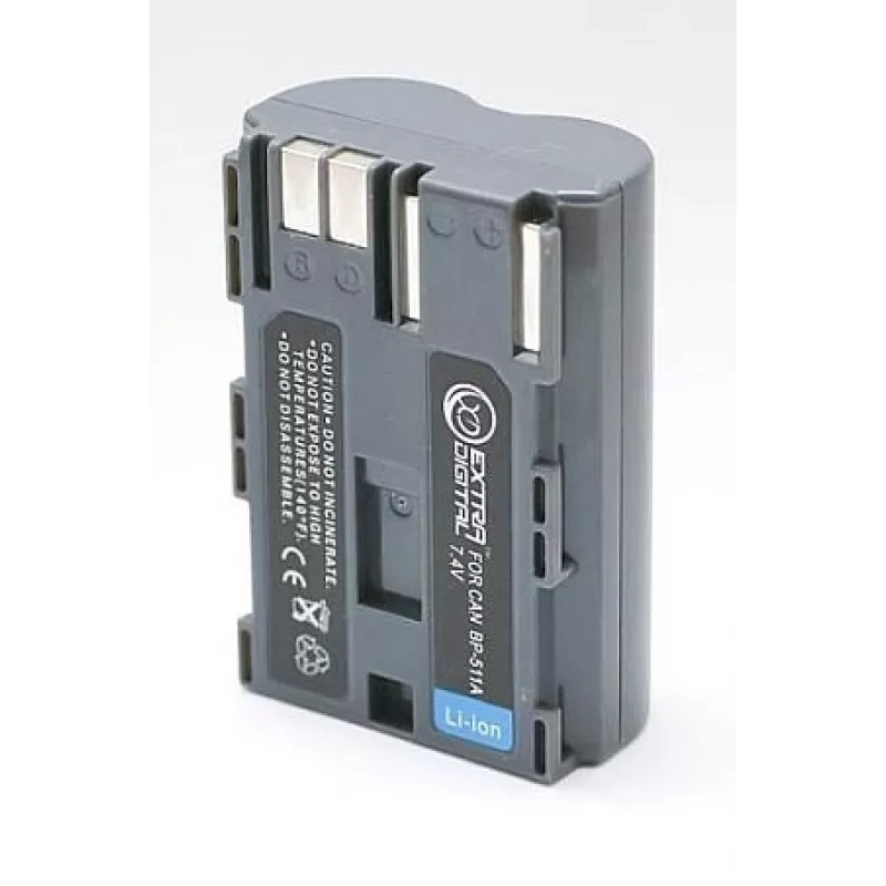 Įkraunama fotoaparato baterija extra digital BP-511, 7,4V 1500mAh