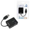 USB šakotuvas LOGILINK UA0139 — 4 prievadų USB 2.0, 480 Mbit/s, juodas