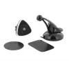 Automobilinio telefono laikiklis Tellur Magnetic Window and Dashboard Mount, juodas — magnetinis laikiklis išmaniesiems telefonams