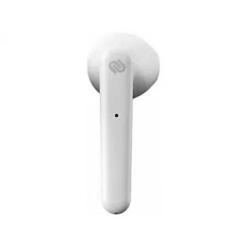 Headset URBANISTA Stockholm — Belaidės Bluetooth į ausis įdedamos ausinės skambučiams ir muzikai, 10 m veikimo nuotolis, Baltos