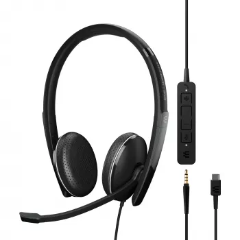 EPOS ADAPT 165T USB-C II ausinės juodos