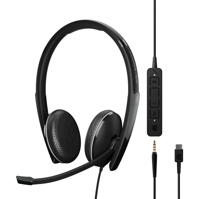 EPOS ADAPT 165T USB-C II ausinės juodos