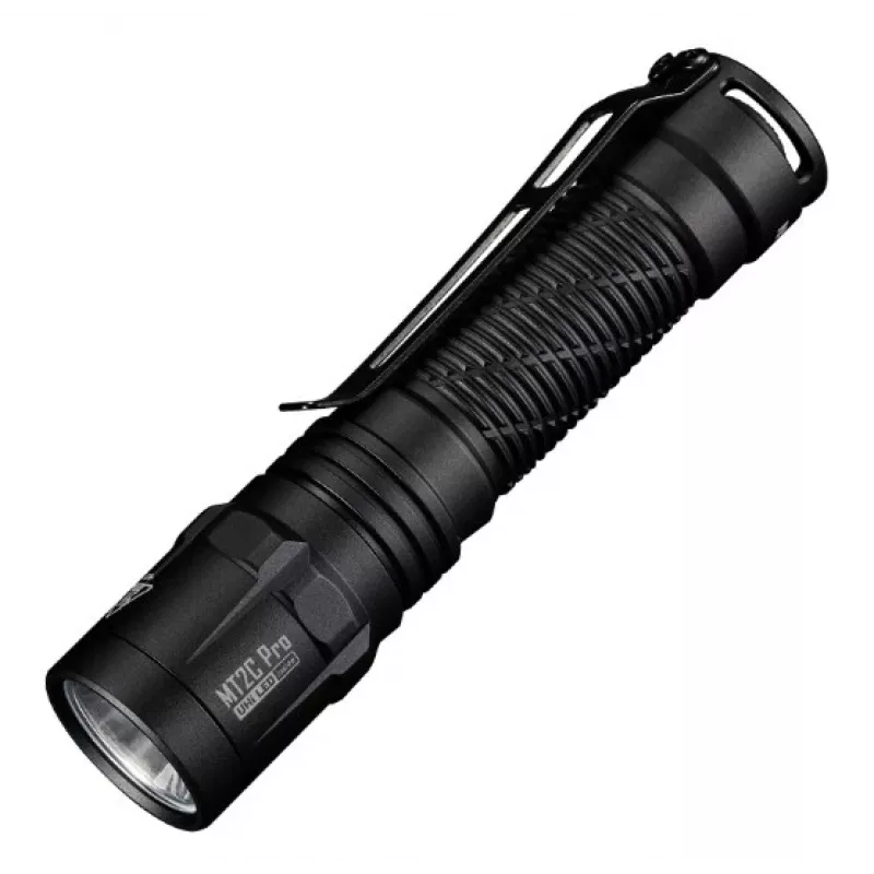 Rankinis žibintuvėlis Nitecore MT2C Pro, kompaktiškas aliumininis LED, USB įkraunamas, 50 lm min, atsparus vandeniui 2 m, smūgiams atsparus, 117.5 mm, 64 g, juodas