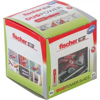 FISCHER DOWEL DUOPOWER 8x40 S 50 vnt. SU VARŽTAIS