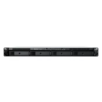 Synology RackStation RS422+ NAS / serveris saugojimui stelaže (1U) Ryzen Embedded R1600 2 GB DDR4 DSM juoda
