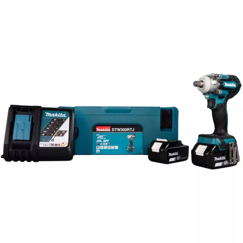 Smūginis suktuvas Makita DTW300RTJ 3200 aps./min, 18V, 2 baterijos