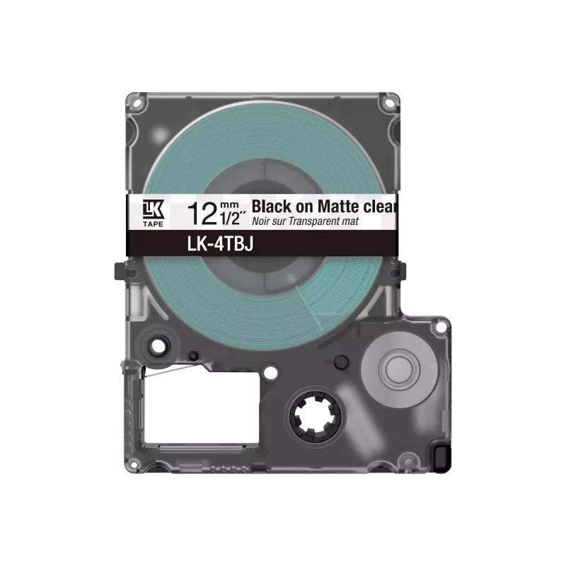 Etikečių spausdintuvas Epson C53S672065 juoda permatoma 1,2 cm pločio