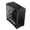 PC korpusas MODECOM VOLCANO EXPANSE S MIDI juodas — grūdintas stiklas, USB-C, palaiko micro ATX, GPU iki 430 mm