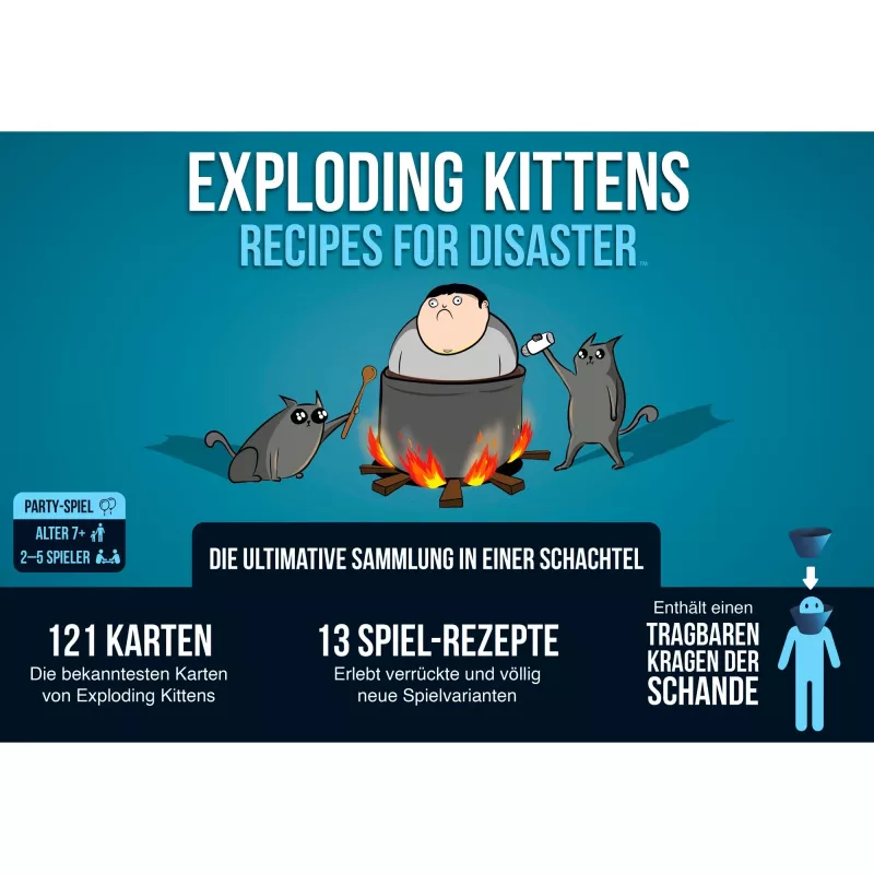 Exploding Kittens - Recipes for Disaster, kortų žaidimas
