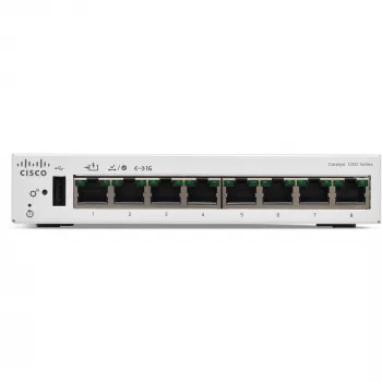 CISCO Catalyst 1200 8 prievadų GE Stalinio kompiuterio Išorinis maitinimo šaltinis PoE Įvestis