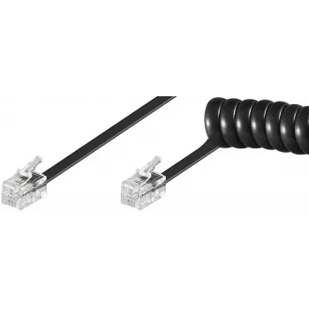 Telefono laidas Microconnect MPK10200 RJ-10 RJ-10 2 m Juodas