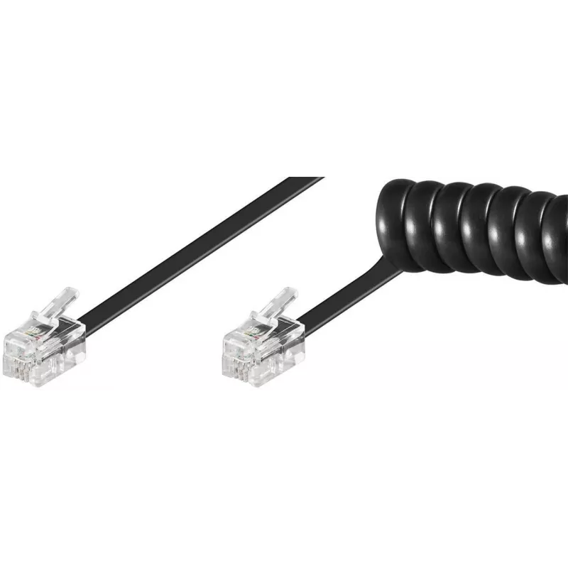 Telefono laidas Microconnect MPK10200 RJ-10 RJ-10 2 m Juodas