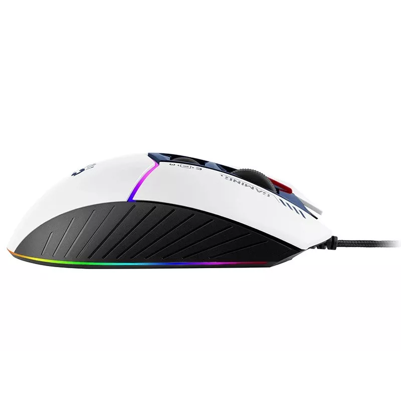 Žaidimų pelė A4Tech Bloody W95Max USB — dešiniarankė, balta, 12000 DPI, 1 ms, 250 ips, 125/2000 Hz