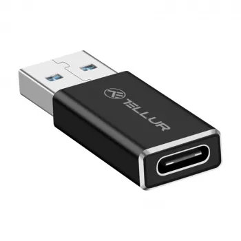 USB-A į USB-C adapteris Tellur TLL155681 — USB 3.0 suderinamumas, duomenų perdavimas iki 5 Gbps