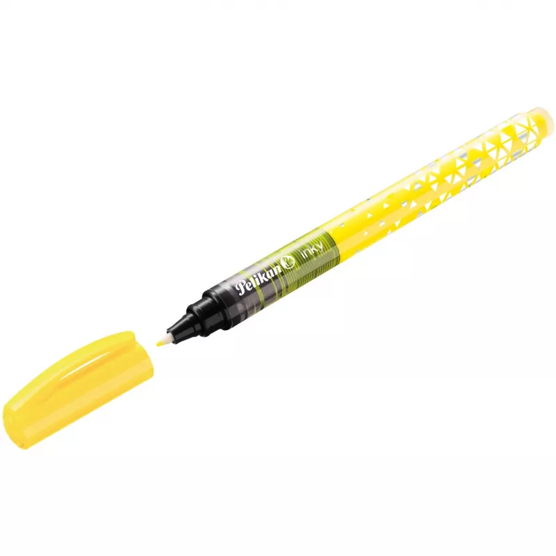 Rašiklis Pelikan inky neon geltonas 10 vnt.