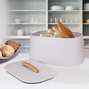 Breadbox Maestro MR-1675-BEIGE smėlio spalvos duonos laikymo dėžutė