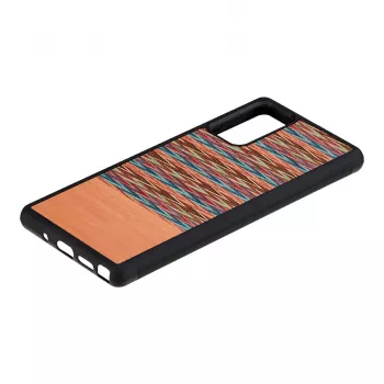 man and wood išmaniojo telefono dėklas Samsung Galaxy Note 20 — rudas langelis, juodas vidus