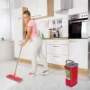 GB870 MaxiClean plokščias šluotos rinkinys su 2 viename valymo kibiru 5,7 l, šluotos grindų valymo sistema, 360° besisukanti šluotos galvutė