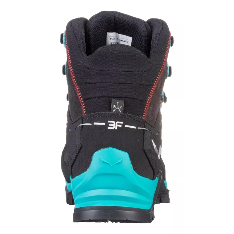 Salewa MTN Trainer Mid GTX moteriški suaugusiems juodi mėlyni odiniai zomšiniai Vibram WTC