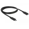 USB kabelis DeLOCK 85533 USB 3.2 Gen 1 1m USB C juodas