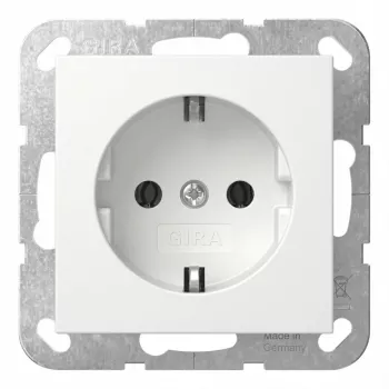 Kištukinis lizdas SCHUKO Gira System 55 Reinweiß modelis 418827