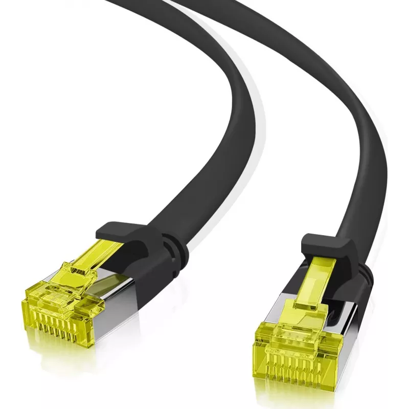 Tinklo kabelis Helos 205232 Cat6a U/FTP 5 m juodas ir geltonas