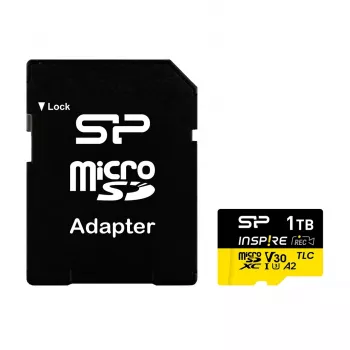 Atminties kortelė Silicon Power Inspire 512 GB MicroSDXC V30 UHS-I U3 A2 4K + adapteris (SP512GBSTXLA2V1NSP)