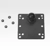 RAM Mounts 100x100 mm VESA plokštė su rutuliu, juoda, 121 mm