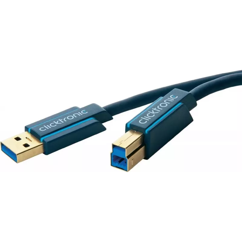 ClickTronic 3m USB3.0 A - B m/m 3m USB A USB B mėlynas USB laidas (70093)