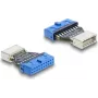 DELOCK adapteris USB 5 Gbps 20 kontaktų lizdas (Pfostenbuchse) į USB‑B 5 Gbps