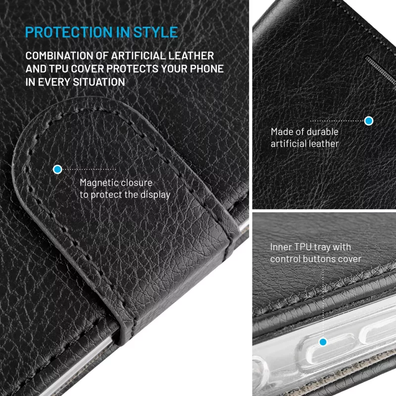 FIXED Opus, skirta Samsung Galaxy S26+, juoda | Fiksuotas galinės dalies dėklas