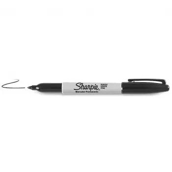 Sharpie smulkaus rašiklio galo permanentinis žymeklis, juodas, 12 vnt.
