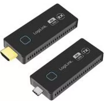 LogiLink HDMI perdavimo rinkinys USB-C belaidis 30 m - kabelių / adapterių rinkinys - skaitmeninis / duomenų (HDW0104)