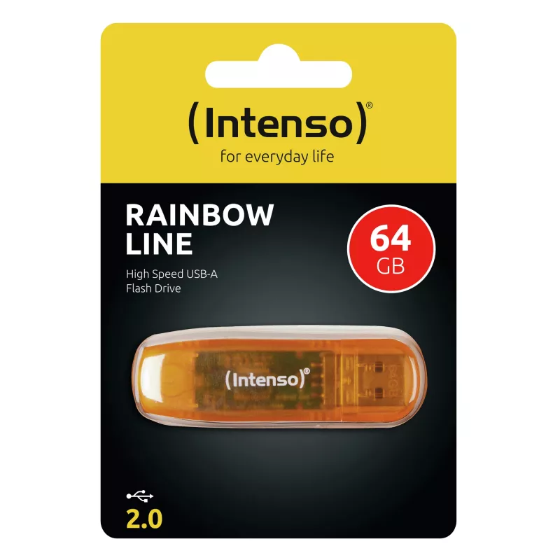 USB flash drive Intenso 64 GB USB Type-A 2.0 Oranžinė