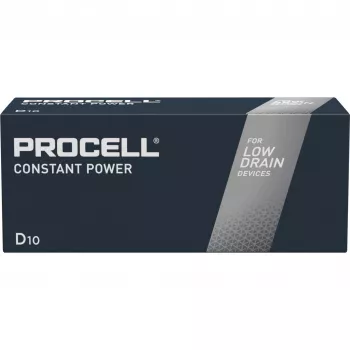 Šarminė D baterija Procell INTENSE POWER 1,5V — didelės iškrovos, pakuotėje 10 vnt.