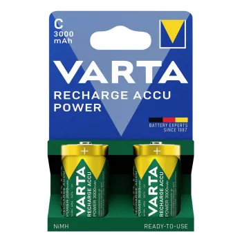 Įkraunama C tipo baterija Varta 56714 — NiMH, aukštis 50 mm, skersmuo 2,6 cm, svoris 62 g