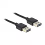 USB kabelis DeLOCK 1 m USB 2.0 A juodas