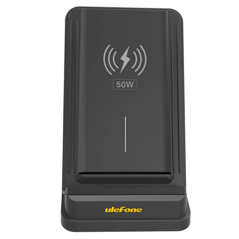 UleFone WCS01 vidaus išmaniojo telefono įkroviklis – 50 W USB Type-C, belaidis greitas įkrovimas, juodas
